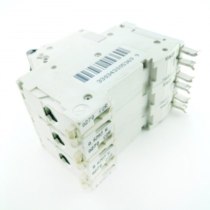 Square D KQ 10C340 C40 40A 40 Amp 3 Pole Phase MCB Circuit Breaker Type C